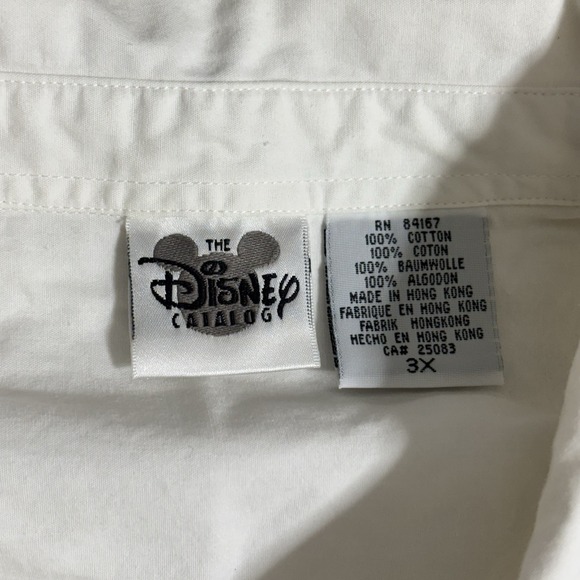 Vintage Disney Catalog Pooh And Friends Woman 3X Button Up White Long Sleeve - Picture 7 of 15
